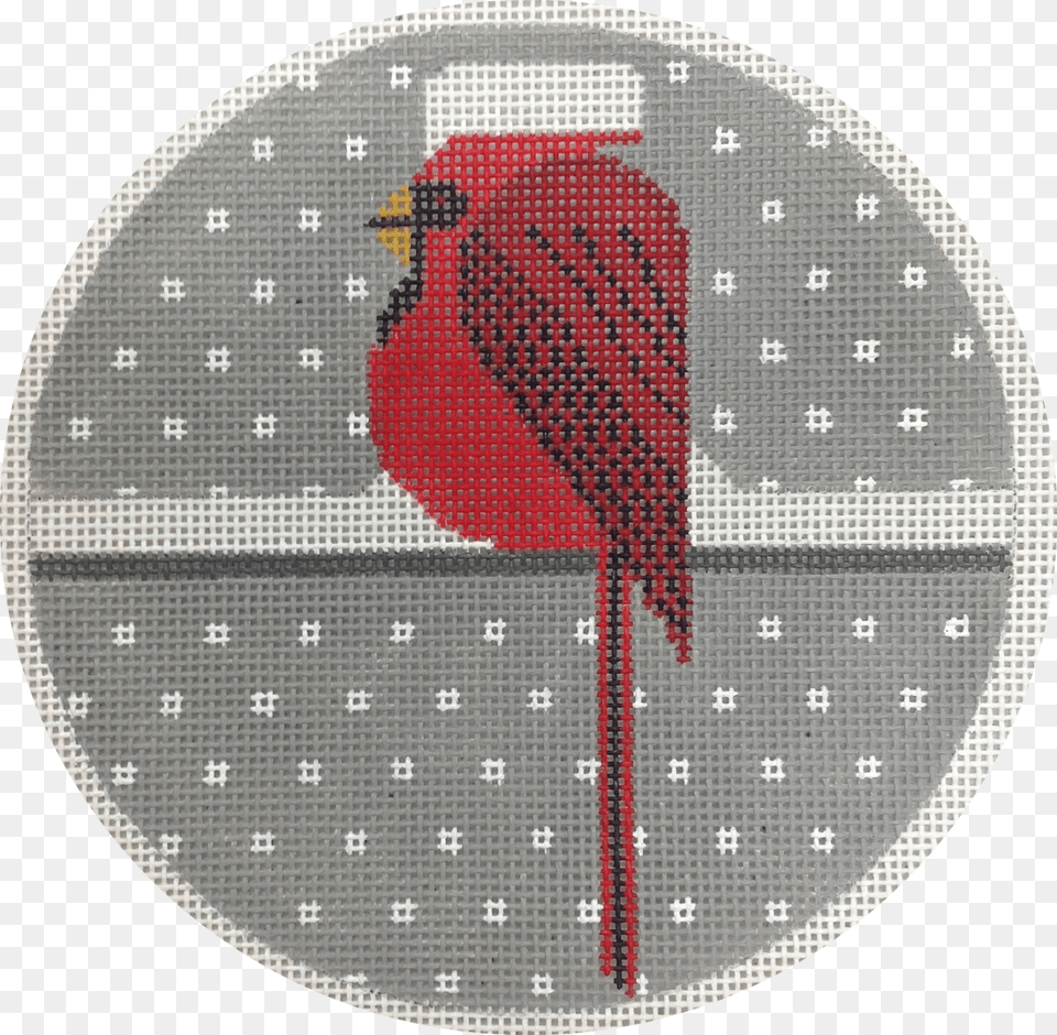 Cool Cardinal Cross Stitch, Pattern, Embroidery, Home Decor, Disk Free Png Download