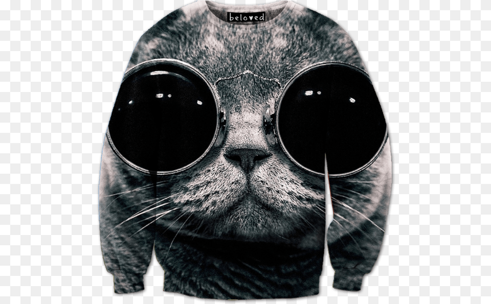 Cool Cat Crewneck Sweatshirt Fond D Cran Hd Swag, Accessories, Goggles, Adult, Male Free Transparent Png