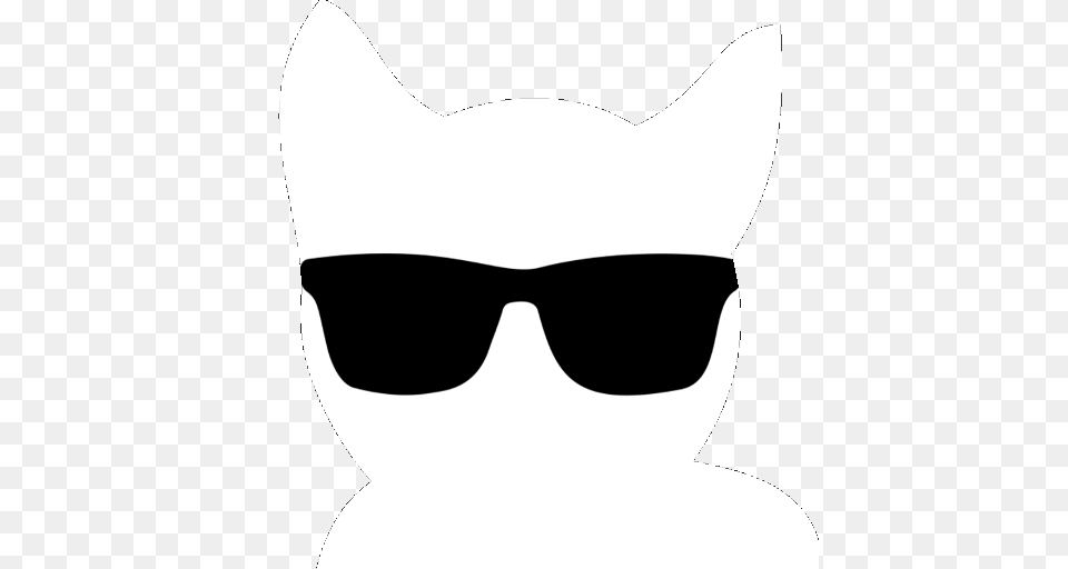 Cool Cat Game Studio, Accessories, Glasses, Stencil, Sunglasses Free Transparent Png