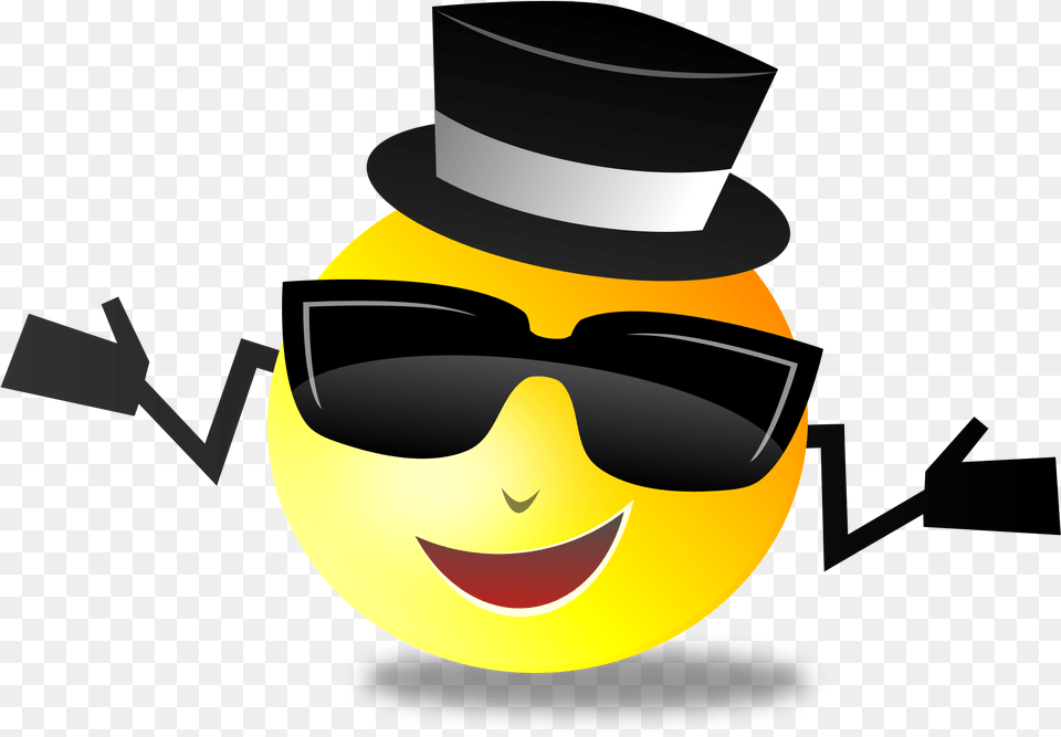 Cool Clipart Background Smiley Face With Top Hat, Jar, Photography, Accessories, Bottle Free Png