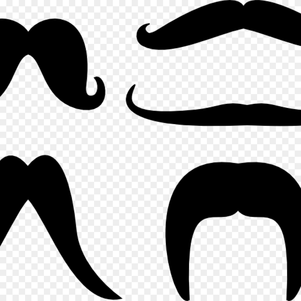 Cool Clipart Mustache Handlebar Moustache, Gray Png Image