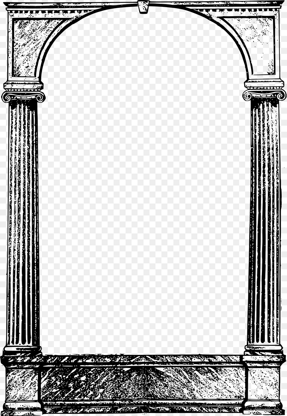 Cool Columns Frame Icons, Gray Png Image
