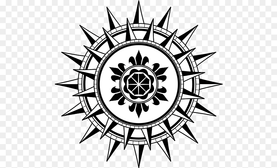 Cool Compass Rose Designs N2 Circle, Emblem, Symbol Free Transparent Png