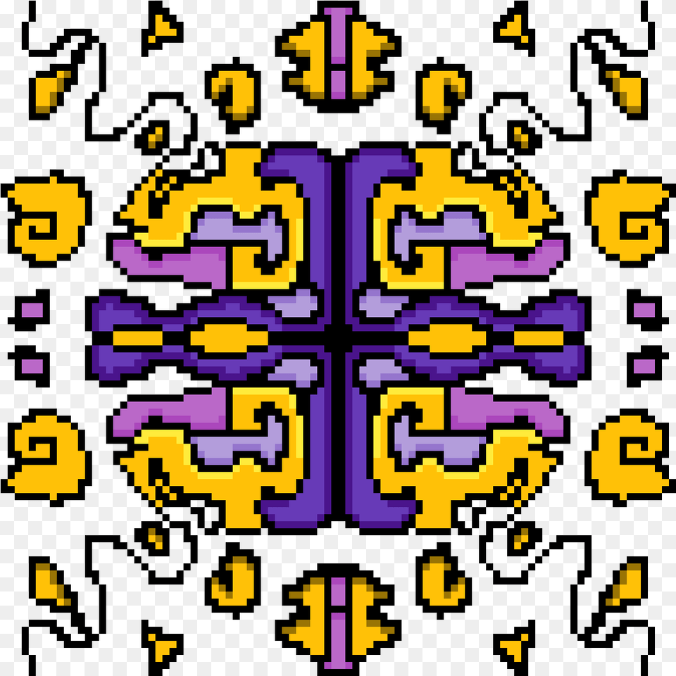 Cool Design Thingy Cross, Pattern, Purple, Art, Qr Code Free Transparent Png