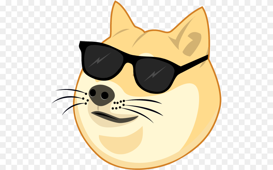 Cool Doge Happy, Accessories, Sunglasses, Animal, Fish Png
