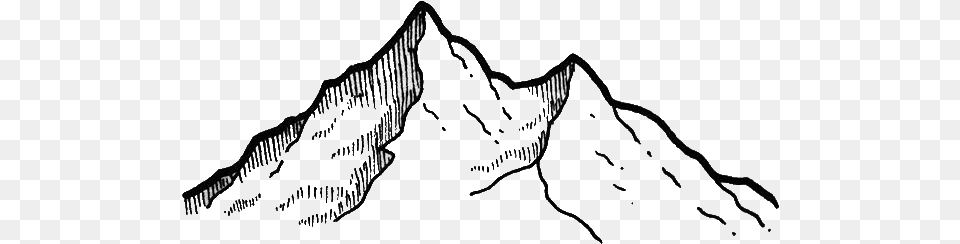 Cool Drawing Ideas Of Mountains, Mountain, Mountain Range, Nature, Outdoors Png Image