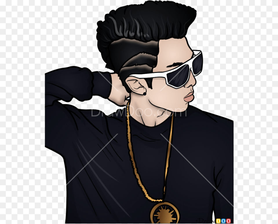 Cool Drawings Rap Rap Monster Anime Drawing, Accessories, Necklace, Jewelry, Photography Png Image