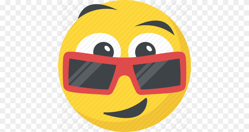 Cool Emoji Emoji Emoticon Happy Face Sunglasses Emoji Icon, Accessories, Photography, Disk Png
