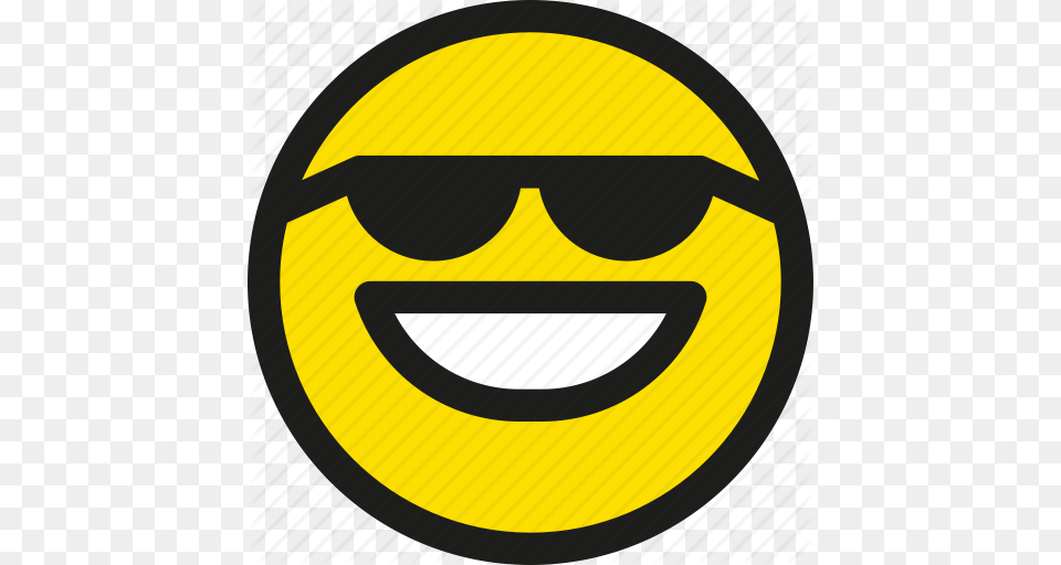 Cool Emoji Emoticon Face Happy Smile Smiley Icon, Logo, Symbol Free Png