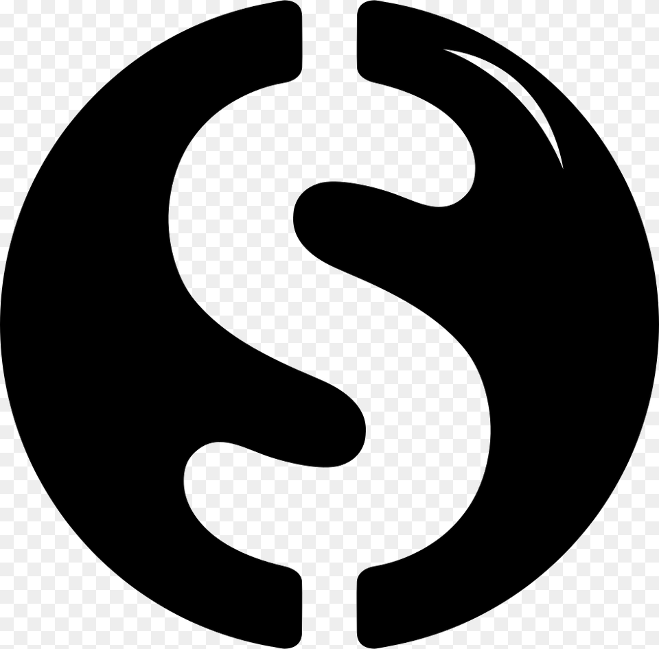 Cool Financial Loan Dollar Sign Grey, Stencil, Logo, Symbol, Disk Png