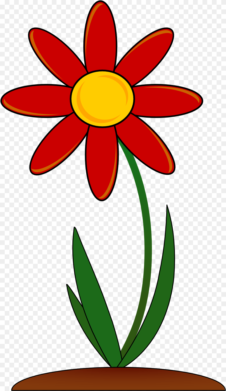 Cool Flower Cliparts For Animated Picture Of Flower, Daisy, Plant, Petal, Cross Png Image