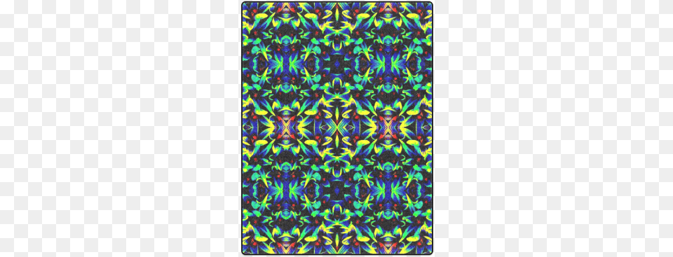 Cool Green Blue Yellow Design Blanket Stained Glass, Pattern, Home Decor, Purple, Art Png Image