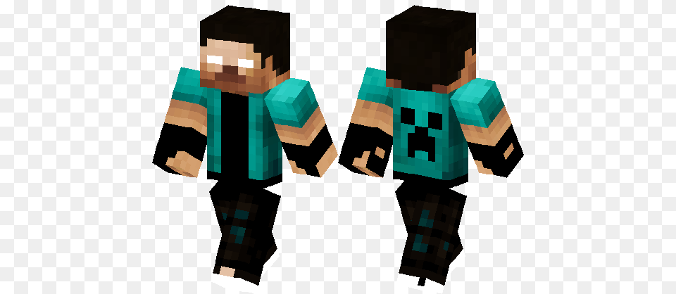 Cool Herobrine Minecraft Skin Minecraft Hub, Fashion, Person, Cape, Clothing Free Transparent Png