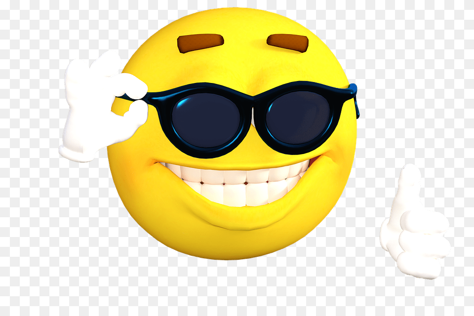 Cool Holidays Emoji, Accessories, Sunglasses, Helmet Png Image