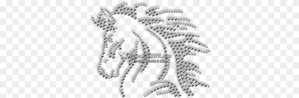 Cool Horse Iron On Pattern Rhinestone Design Drawing, Accessories, Earring, Jewelry, Diamond Free Png Download