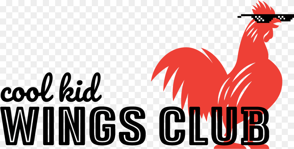 Cool Kid Wings Club Graphic Design, Animal, Bird, Chicken, Fowl Free Png Download