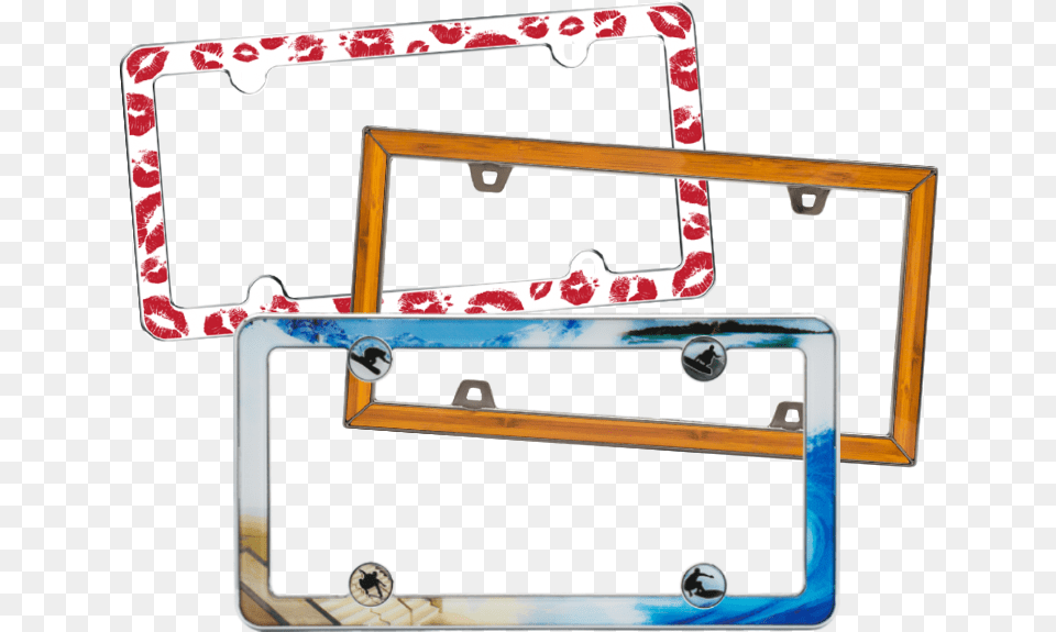 Cool License Plate Frames Transparent Blank License Plate, Handrail, Accessories Free Png Download