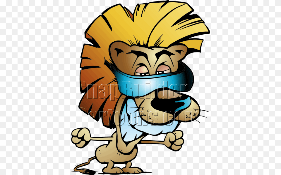 Cool Lion Wearing Blueray Sunglasses Clipart, Book, Comics, Publication, Baby Free Transparent Png