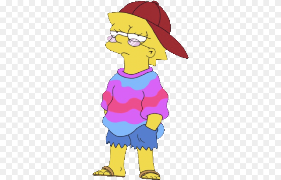 Cool Lisa Simpson Cool Lisa Simpson, Baby, Person, Cartoon, Face Png Image