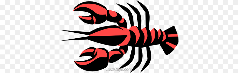 Cool Lobsters Royalty Free Vector Clip Art Illustration, Food, Seafood, Animal, Crawdad Png Image