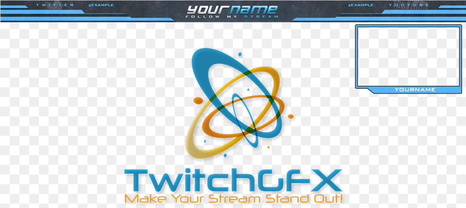 Cool Looking Grey Blue Free Twitch Overlay With Top Best Stream Overlay Twitch Free, Outdoors, Logo Png
