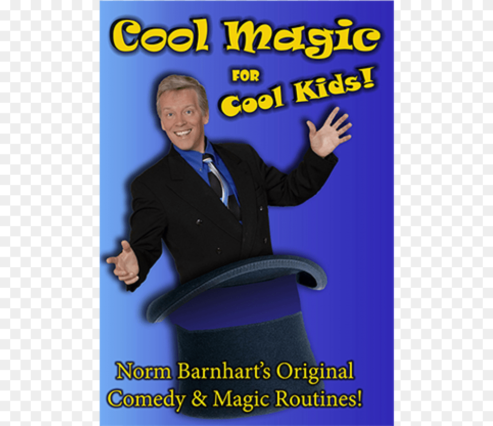 Cool Magic For Cool Kids Dvd Norm Barnhart, Advertisement, Male, Adult, Person Free Png
