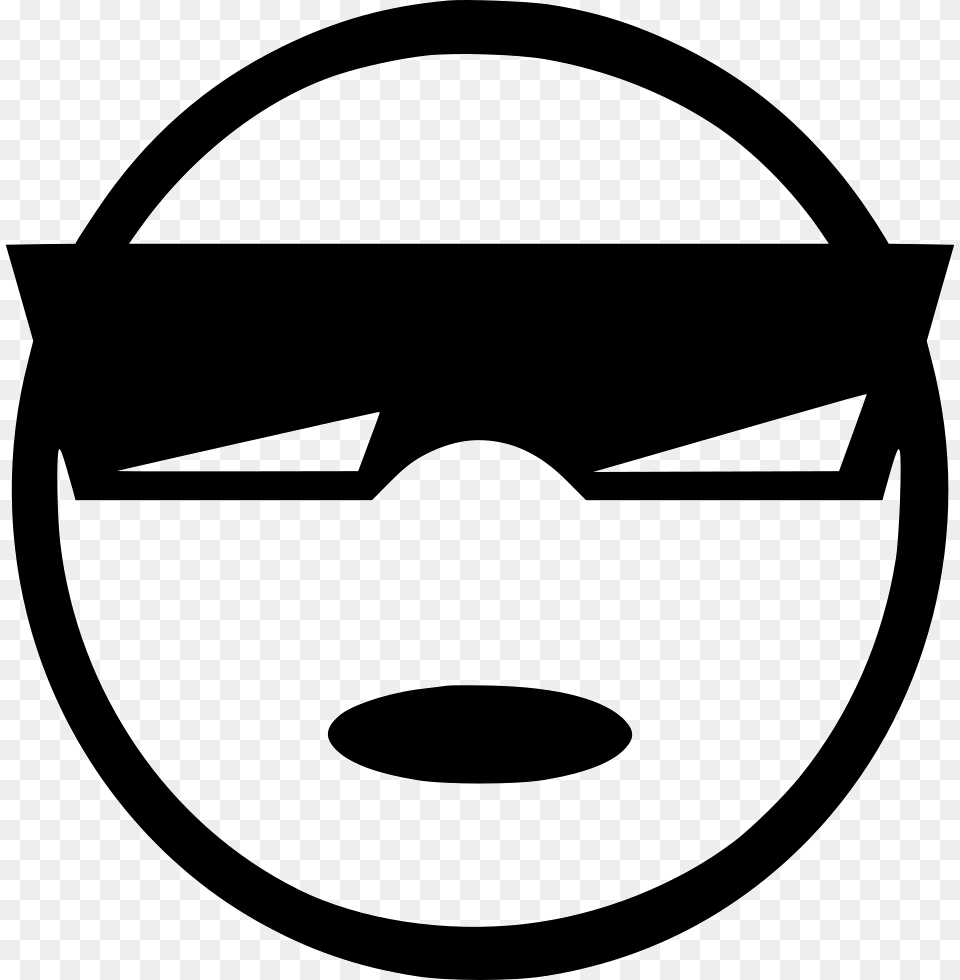 Cool Man Wow Emotion Smiley Comments Cool Circle Pictures, Stencil, Logo, Clothing, Hardhat Png Image