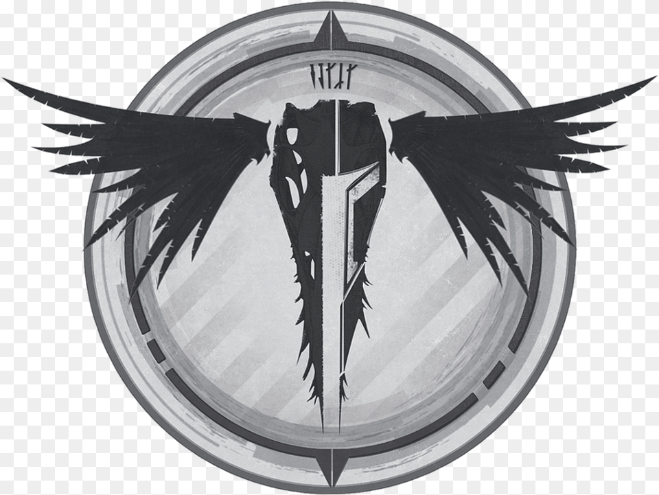 Cool Mandalorian Symbol Mandalorian Emblem, Aircraft, Airplane, Transportation, Vehicle Png