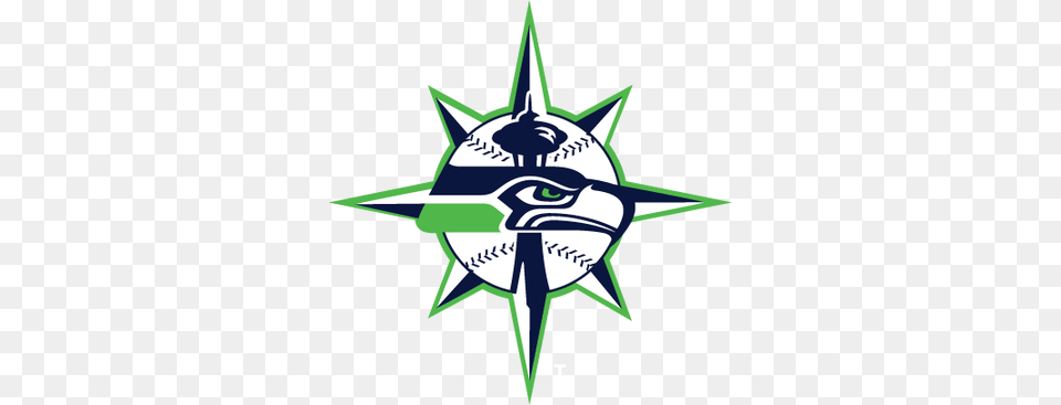Cool Mashup Marinersseahawks My Home Town, Animal, Fish, Sea Life, Shark Free Transparent Png