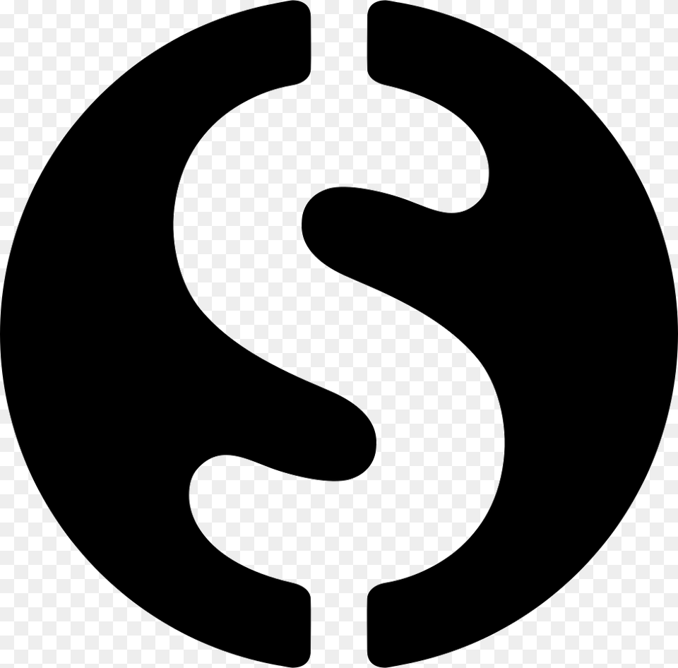 Cool Melt Inclusive Logo Dollar Sign Grey, Stencil, Symbol, Disk, Text Free Transparent Png