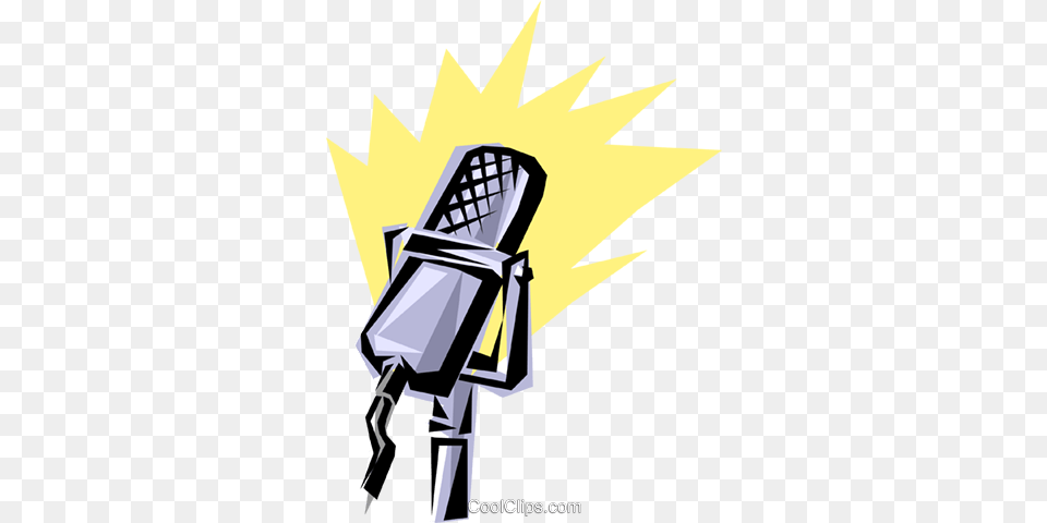 Cool Microphone Royalty Free Vector Clip Art Illustration, Electrical Device, Lighting, Chair, Furniture Png Image