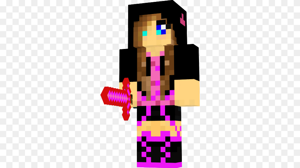 Cool Minecraft Skin Pics Minecraft Coolest Girl Skins Ever, Cross, Symbol, Toy Png Image