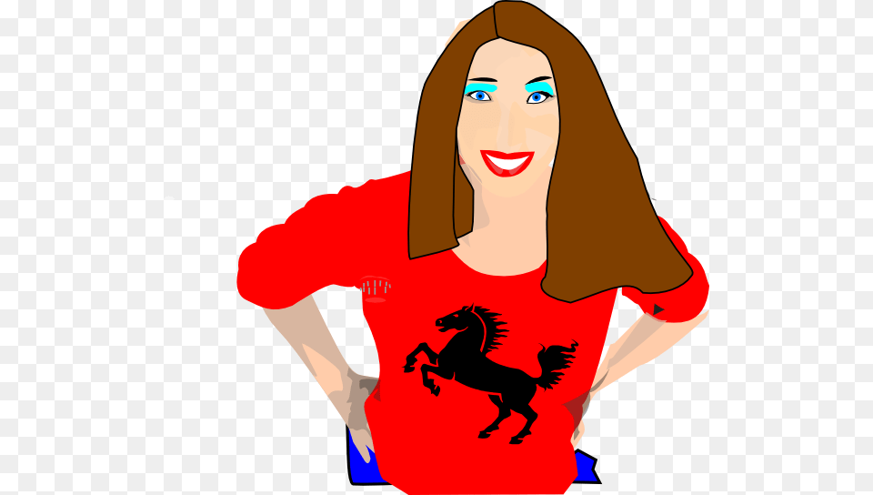 Cool Person Clip Art, Adult, T-shirt, Woman, Female Png