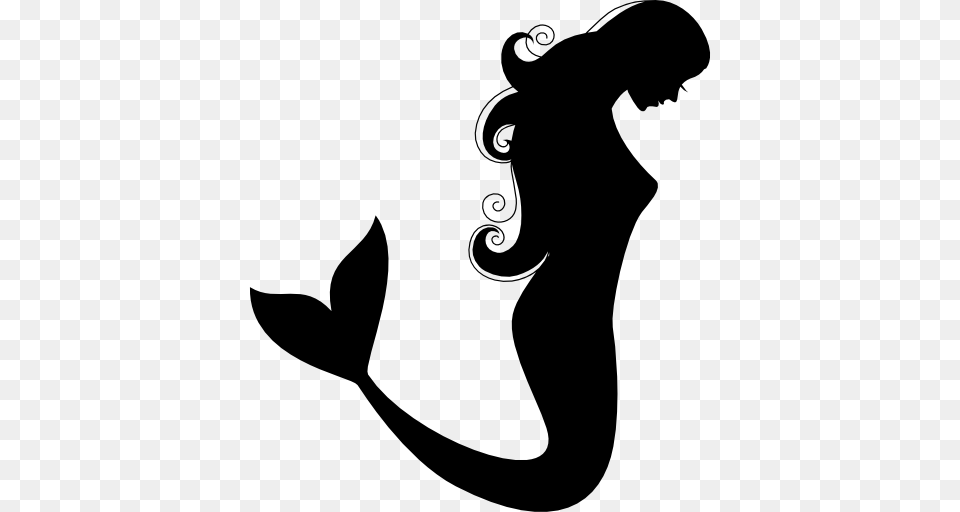 Cool Pics In Mermaid, Silhouette, Stencil, Adult, Female Free Png Download