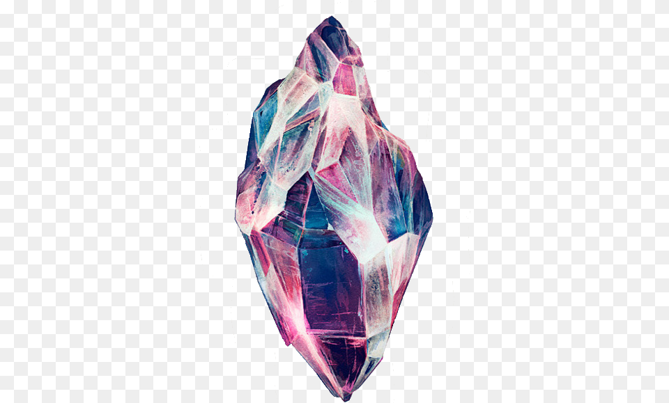 Cool Pink Purple Diamond Transparent Crystal Drawing, Quartz, Mineral, Accessories, Jewelry Png Image