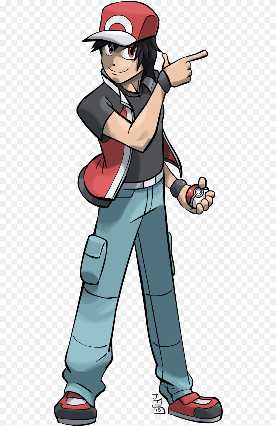 Cool Pokemon Trainer Designs, Book, Comics, People, Person Free Png Download