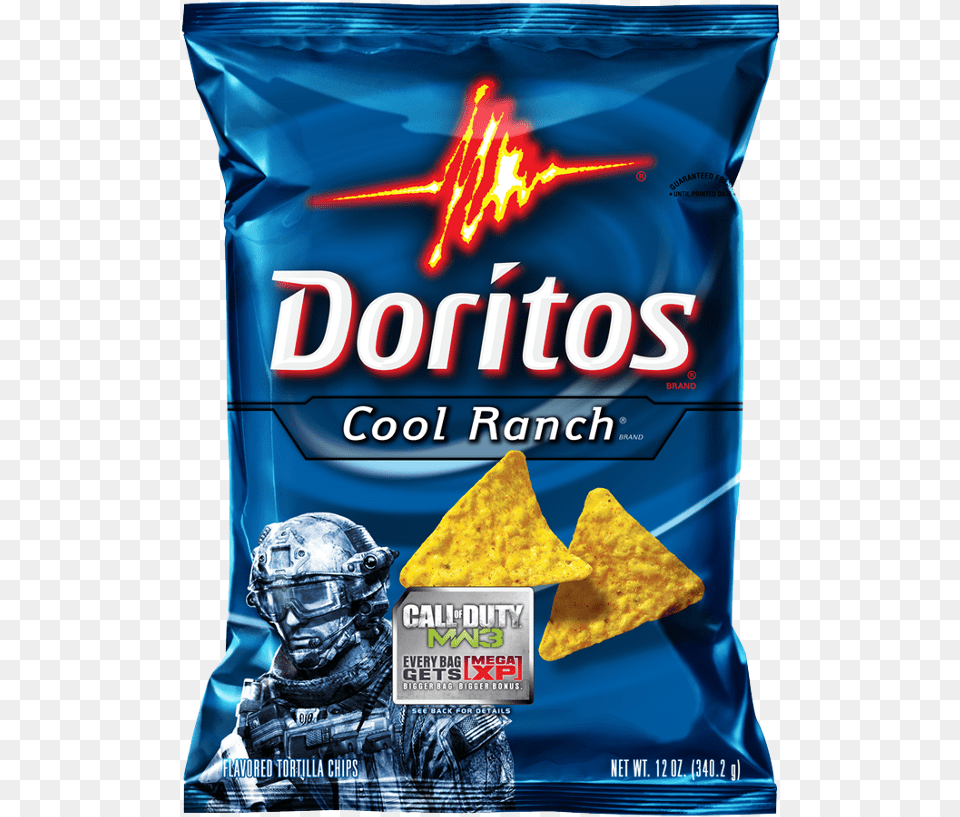 Cool Ranch Promotional Packaging Cool Ranch Doritos Gif, Adult, Person, Man, Male Free Png Download