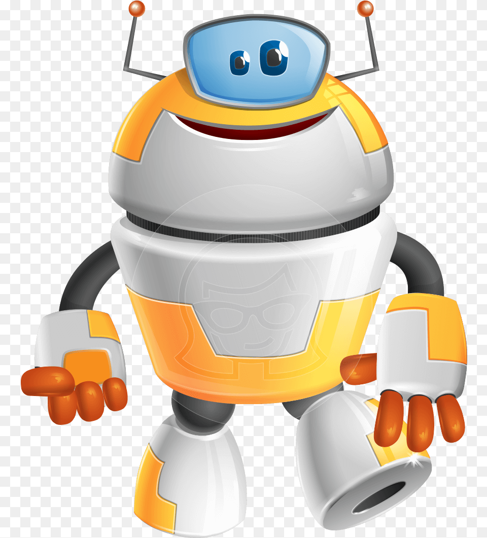 Cool Robot From Future Cartoon Vector Character Aka Cartoon, Toy Png Image