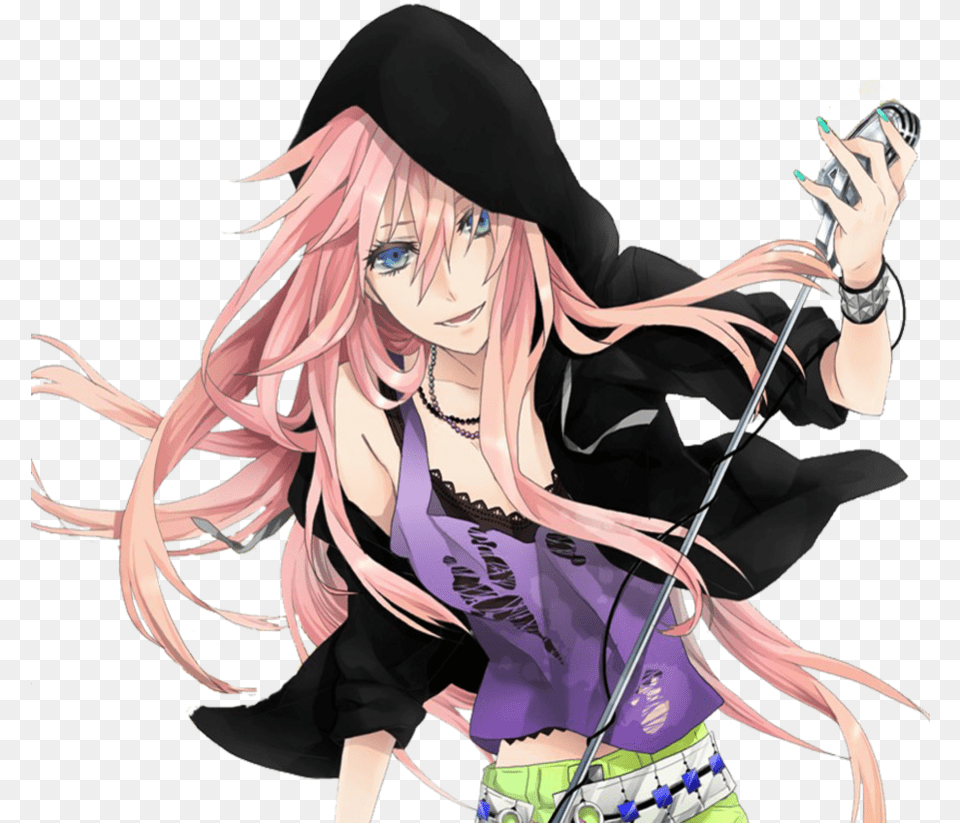 Cool Rockstar Anime Girl, Adult, Publication, Person, Woman Png