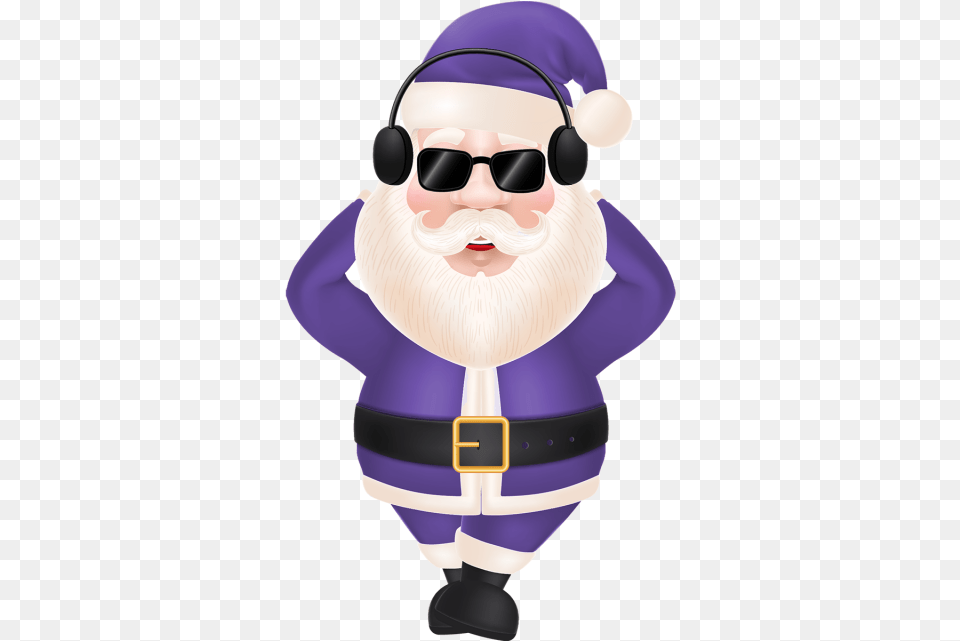 Cool Santa Claus, Vest, Lifejacket, Clothing, Accessories Png Image