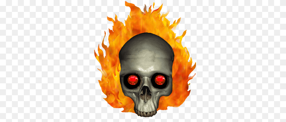 Cool Skull Clip Art Skull, Fire, Flame, Adult, Male Free Transparent Png