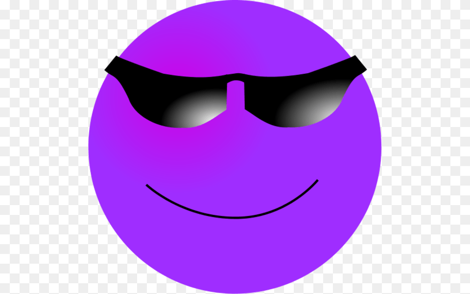 Cool Smiley Face Clip Art Image, Purple, Accessories, Sunglasses, Astronomy Free Png