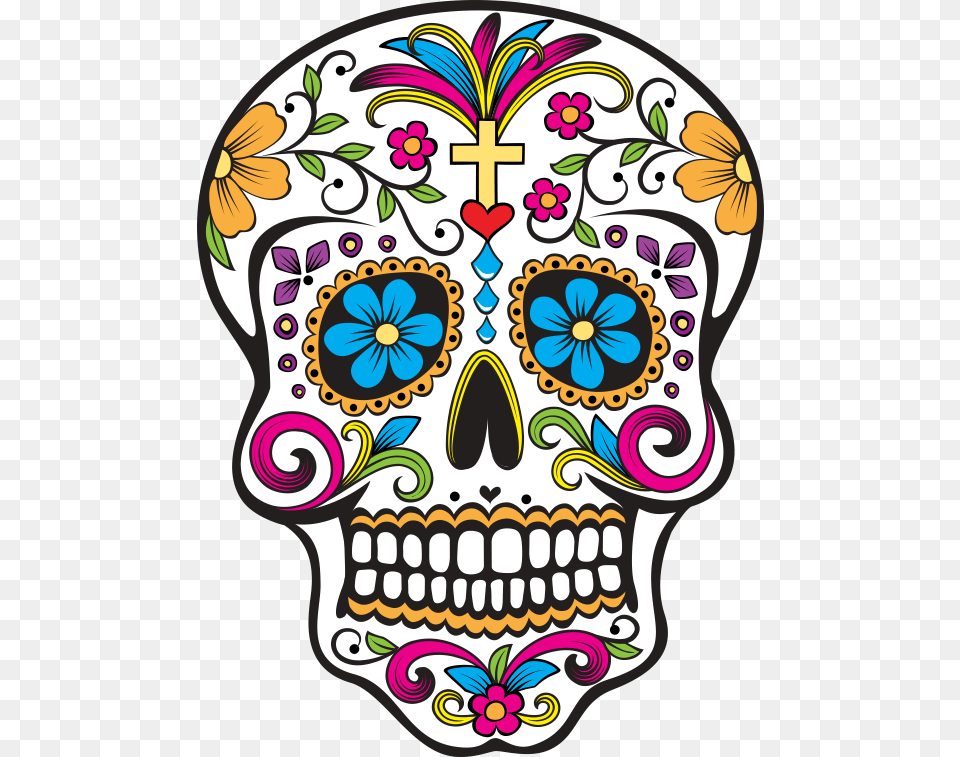 Cool Stuff In Sugar Skull, Art, Doodle, Drawing, Graphics Free Png Download