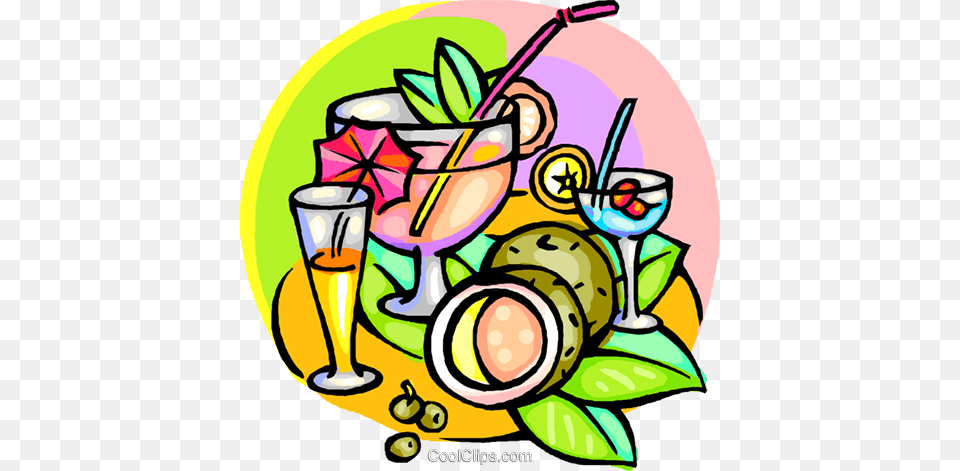 Cool Summer Drinks Royalty Vector Clip Art Illustration, Alcohol, Beverage, Cocktail, Glass Free Png Download