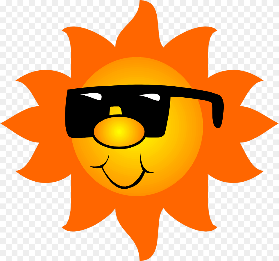 Cool Sun Sunlight Sun Glasses And Clipart Transparent August Clip Art, Person, Logo, Outdoors, Sky Png Image
