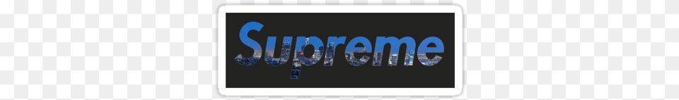 Cool Supreme Logo With Los Angeles As The Background Supreme, Text, Scoreboard Free Png