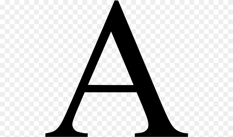 Cool Triangle Alpha Greek Letter, Gray Free Png