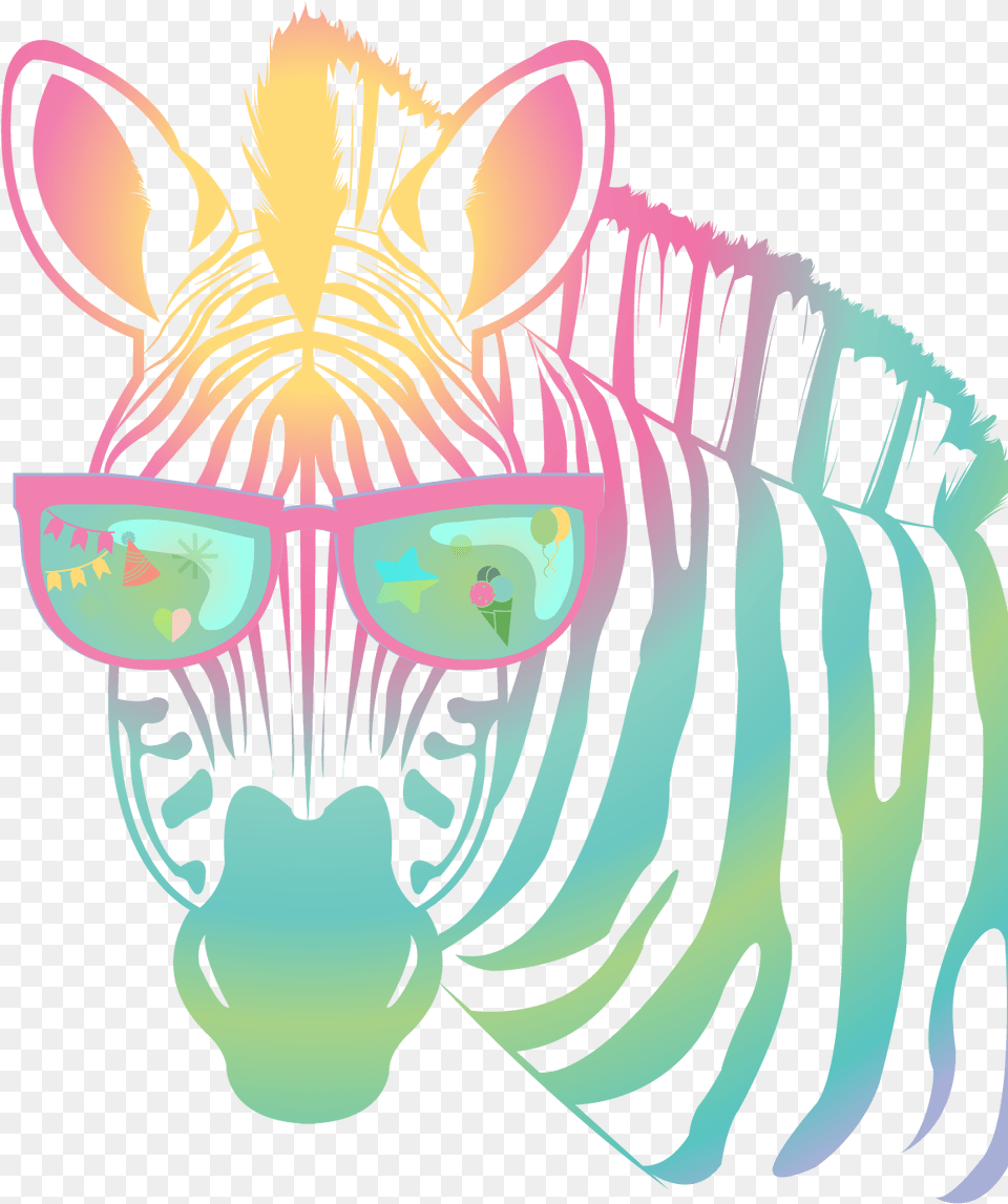 Cool Zebra With Sunglasses, Animal, Mammal, Wildlife Free Png