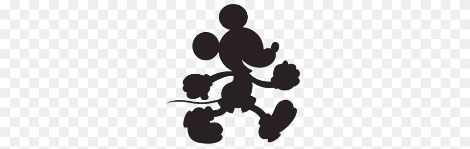 Coolest Mickey Mouse Ears Background Mickey Mouse Silhouette, Stencil, Cupid, Animal, Kangaroo Free Png Download