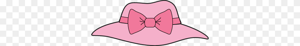 Coolest Red Hat Society Clipart Pink Girls Hat With A Bow Clip Art, Accessories, Formal Wear, Clothing, Tie Free Png